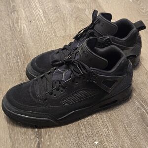 Air Jordan Spizike Low Black Cat 2024 ANTHRACITE BLACK FULLY BLACK Size 10